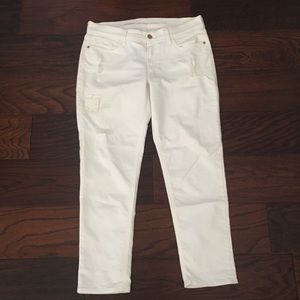 Old Navy Boyfriend White Denim size 4